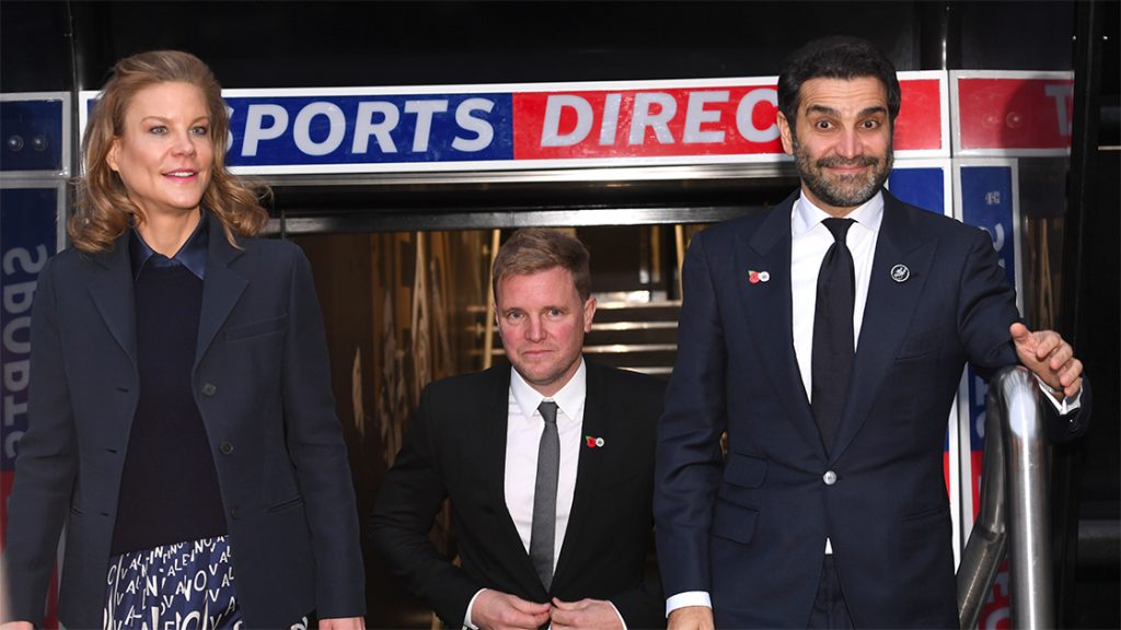 Eddie Howe Amanada Staveley Mehrdad Ghodoussi