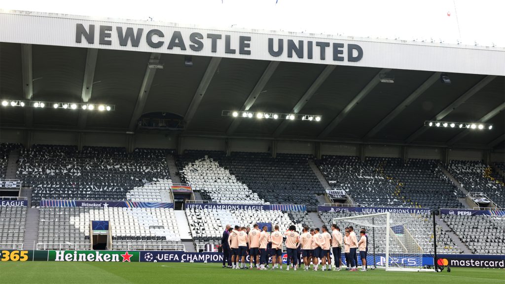 Barcelona Training St James' Park Newcastle