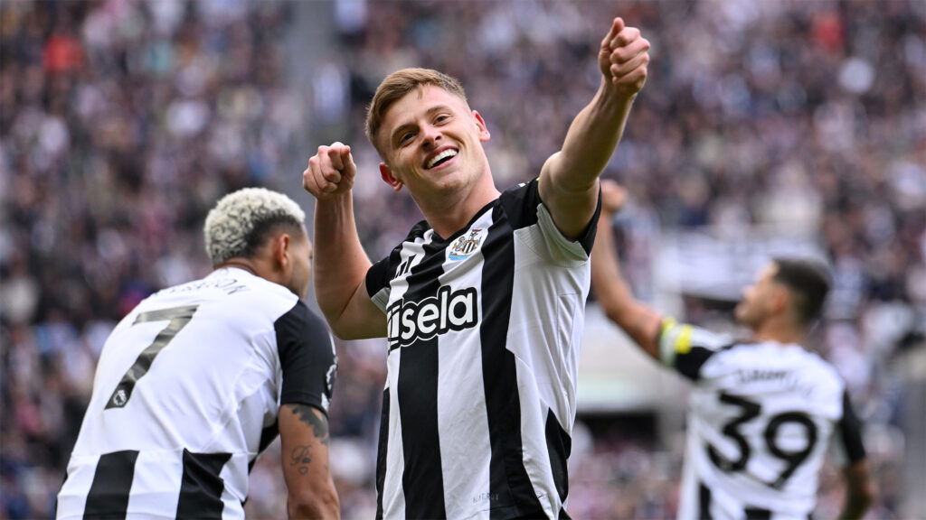 Harvey Barnes Goal Celebration Newcastle United