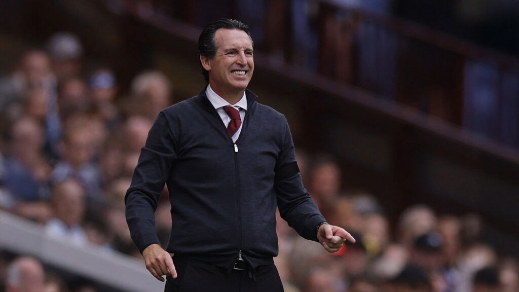 Unai Emery Aston Villa Manager Sideline