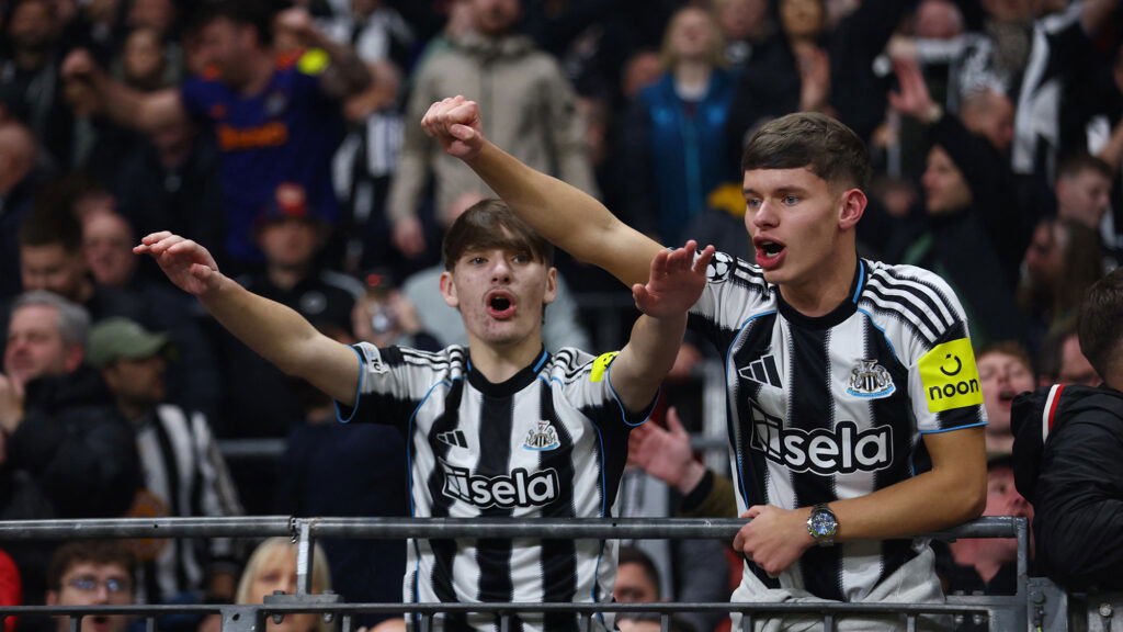 Newcastle Fans Away Bayer Leverkusen