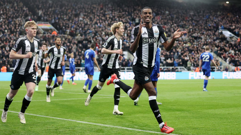 Alexander Isak Goal Celebration Newcastle