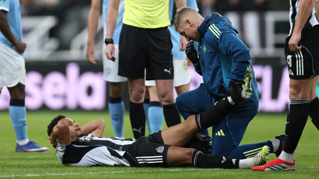 Jacob Murphy Newcastle Injury Treatment Physio