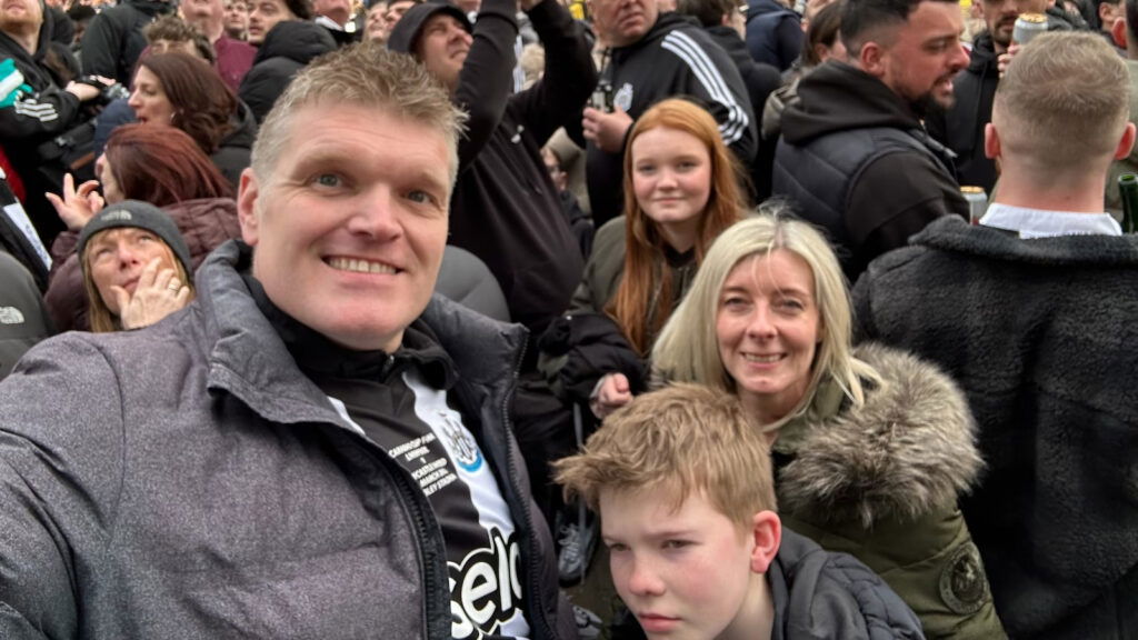 Jamie Smith Family Carabao Cup Parade Newcastle