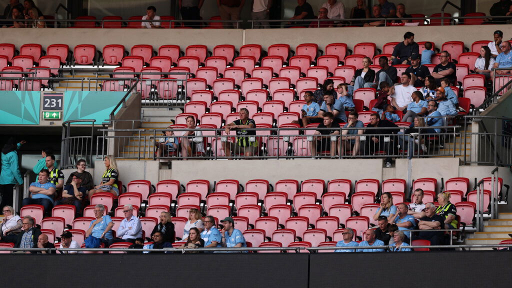 Manchester City Empty Seats Wembley