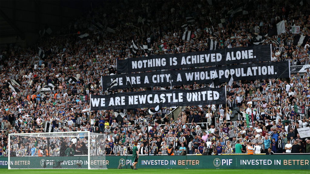 Nothing Is Achieved Banner Newcastle United Fans