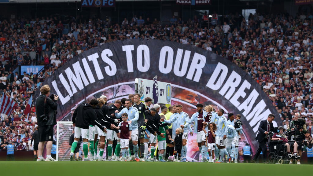 Aston Villa Newcastle Team Handshakes